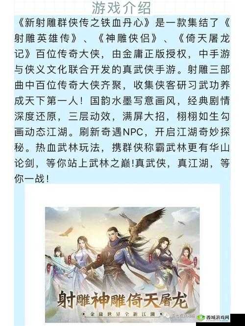 新射雕群侠传之铁血丹心倚天阵容推荐与搭配攻略